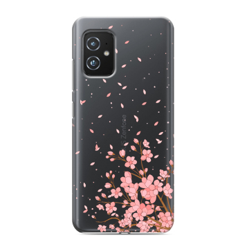 Силиконовый чехол на ASUS ZenFone 8 с принтом Ветка сакуры Силиконовый чехол на ASUS ZenFone 8 с принтом Ветка сакуры