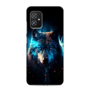 Силиконовый чехол на ASUS ZenFone 8 с принтом Волк ночной Силиконовый чехол на ASUS ZenFone 8 с принтом Волк ночной