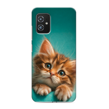 Силиконовый чехол на ASUS ZenFone 8 с принтом котенок