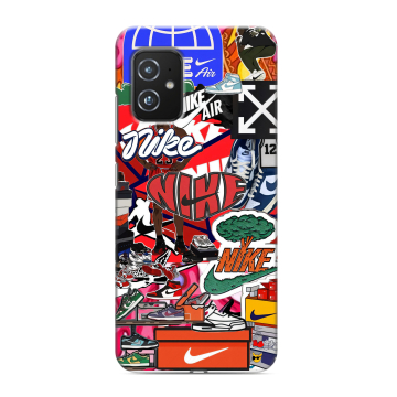 Силиконовый чехол на ASUS ZenFone 8 с принтом Найк Nike яркий Силиконовый чехол на ASUS ZenFone 8 с принтом Найк Nike яркий