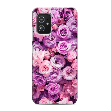 Силиконовый чехол на ASUS ZenFone 8 с принтом лавандовые розы Силиконовый чехол на ASUS ZenFone 8 с принтом лавандовые розы
