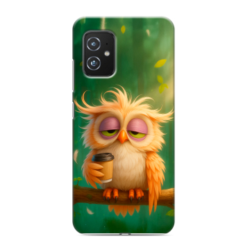 Силиконовый чехол на ASUS ZenFone 8 с принтом сова