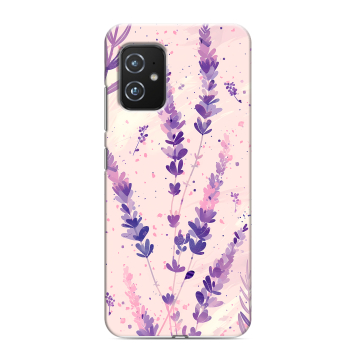 Силиконовый чехол на ASUS ZenFone 8 с принтом цветы лаванда