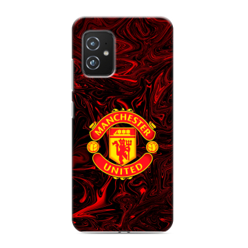 Силиконовый чехол на ASUS ZenFone 8 с принтом Manchester United Силиконовый чехол на ASUS ZenFone 8 с принтом Manchester United