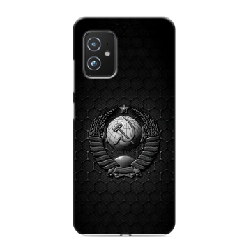Силиконовый чехол на ASUS ZenFone 8 с принтом Герб Флаг СССР Силиконовый чехол на ASUS ZenFone 8 с принтом Герб Флаг СССР