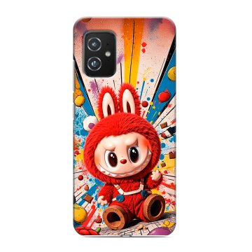 Силиконовый чехол на ASUS ZenFone 8 с принтом Labubu Лабубу