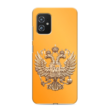 Силиконовый чехол на ASUS ZenFone 8 с принтом Герб Флаг России Силиконовый чехол на ASUS ZenFone 8 с принтом Герб Флаг России