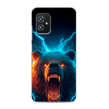 Силиконовый чехол на ASUS ZenFone 8 с принтом Медведь Силиконовый чехол на ASUS ZenFone 8 с принтом Медведь