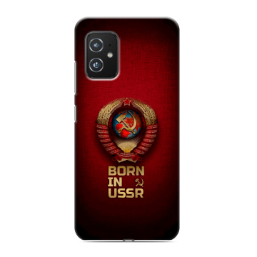 Силиконовый чехол на ASUS ZenFone 8 с принтом Флаг Герб СССР Силиконовый чехол на ASUS ZenFone 8 с принтом Флаг Герб СССР
