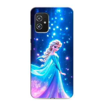 Силиконовый чехол на ASUS ZenFone 8 с принтом Холодное сердце Frozen