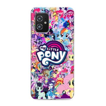 Силиконовый чехол на ASUS ZenFone 8 с принтом My little pony Дружба чудо
