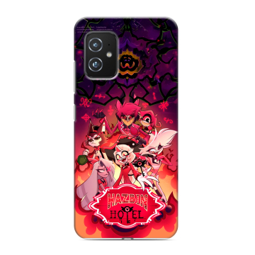 Силиконовый чехол на ASUS ZenFone 8 с принтом Hazbin Hotel Отель Хазбин
