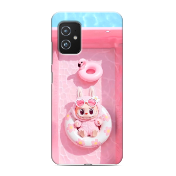 Силиконовый чехол на ASUS ZenFone 8 с принтом Labubu Лабубу