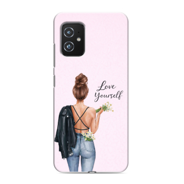 Силиконовый чехол на ASUS ZenFone 8 с принтом женский Силиконовый чехол на ASUS ZenFone 8 с принтом женский