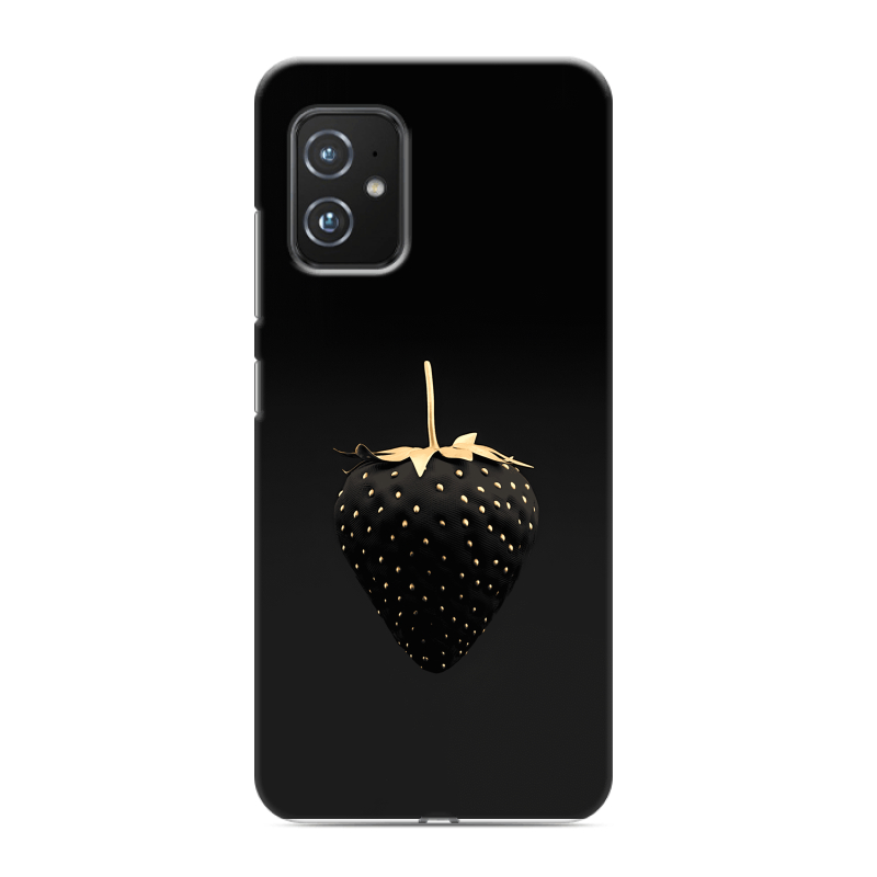 Силиконовый чехол на ASUS ZenFone 8 с принтом Черная клубника Силиконовый чехол на ASUS ZenFone 8 с принтом Черная клубника