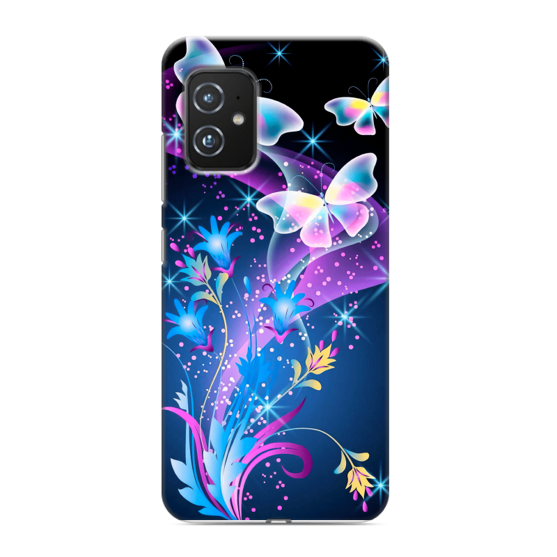 Силиконовый чехол на ASUS ZenFone 8 с принтом Бабочки Силиконовый чехол на ASUS ZenFone 8 с принтом Бабочки