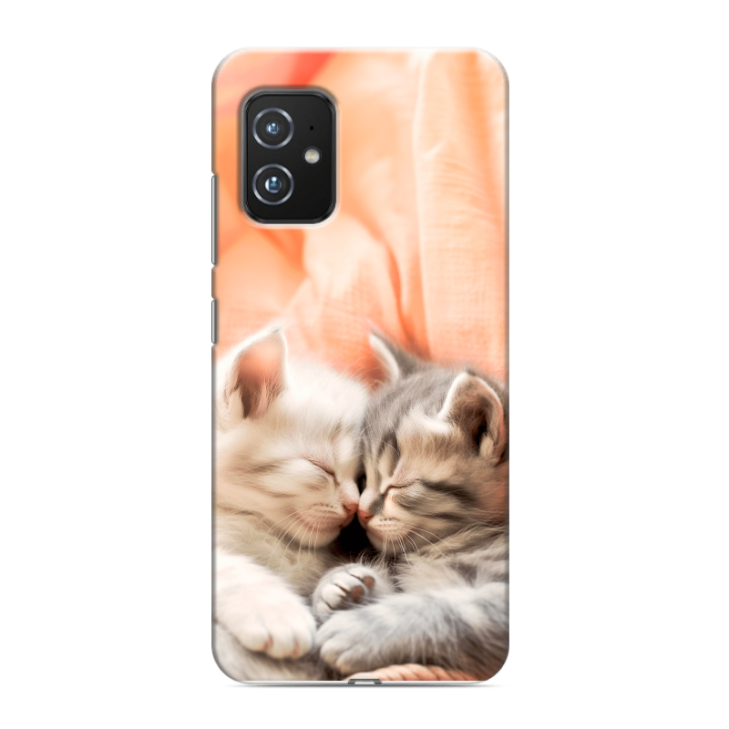 Силиконовый чехол на ASUS ZenFone 8 с принтом Котята Силиконовый чехол на ASUS ZenFone 8 с принтом Котята