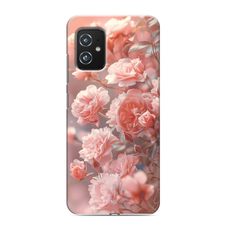 Силиконовый чехол на ASUS ZenFone 8 с принтом Розовые розы Силиконовый чехол на ASUS ZenFone 8 с принтом Розовые розы