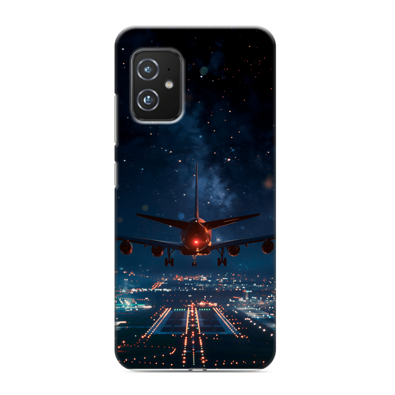 Силиконовый чехол на ASUS ZenFone 8 с принтом самолет Силиконовый чехол на ASUS ZenFone 8 с принтом самолет