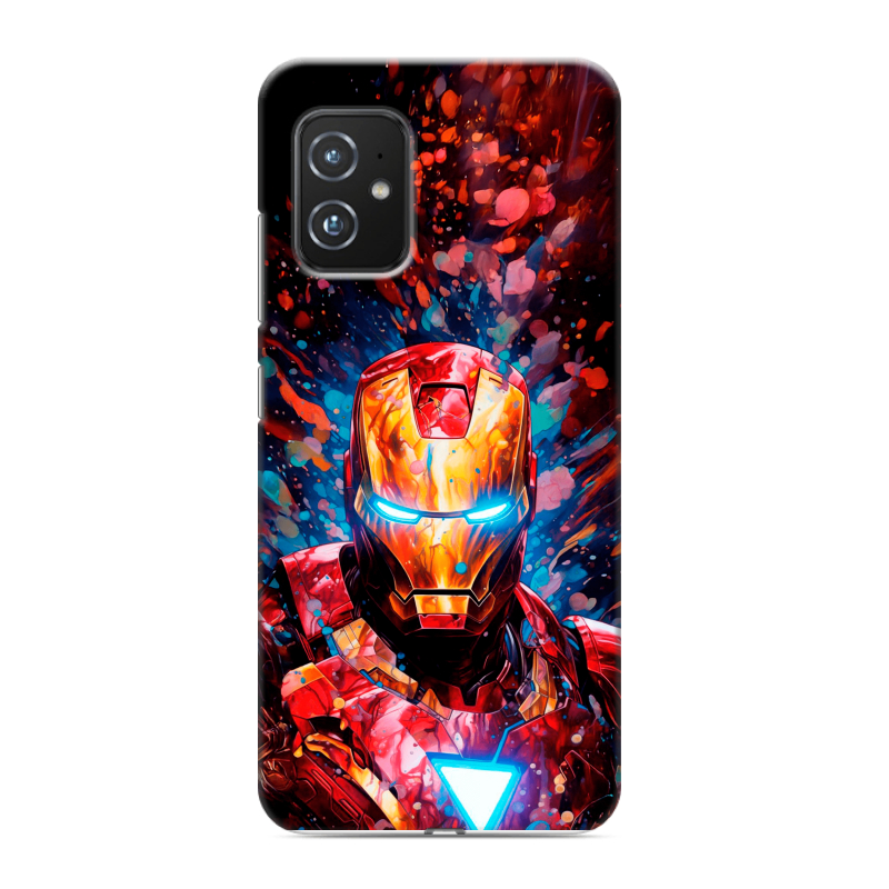 Силиконовый противоударный чехол на ASUS ZenFone 8 с принтом Железный человек Ironman Силиконовый противоударный чехол на ASUS ZenFone 8 с принтом Железный человек Ironman