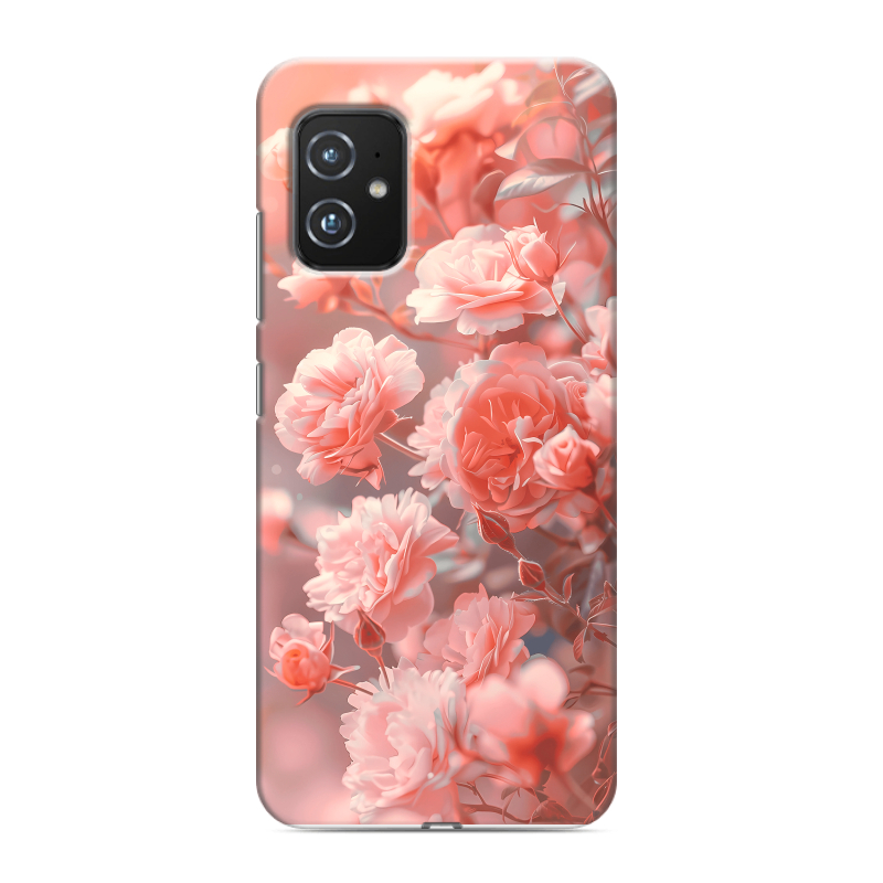 Силиконовый чехол на ASUS ZenFone 8 с принтом Розы цветы Силиконовый чехол на ASUS ZenFone 8 с принтом Розы цветы