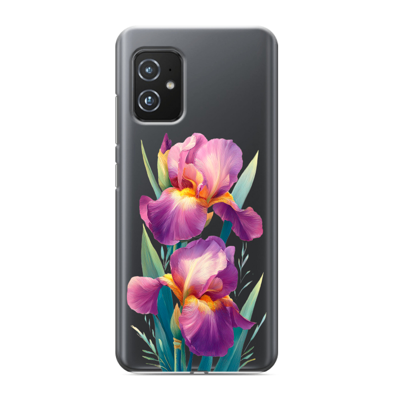 Силиконовый противоударный чехол на ASUS ZenFone 8 с принтом Цветы орхидеи Силиконовый противоударный чехол на ASUS ZenFone 8 с принтом Цветы орхидеи
