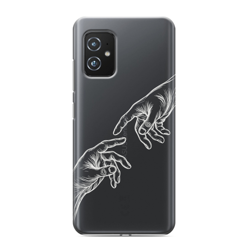Силиконовый противоударный чехол на ASUS ZenFone 8 с принтом Сотворение мира Силиконовый противоударный чехол на ASUS ZenFone 8 с принтом Сотворение мира