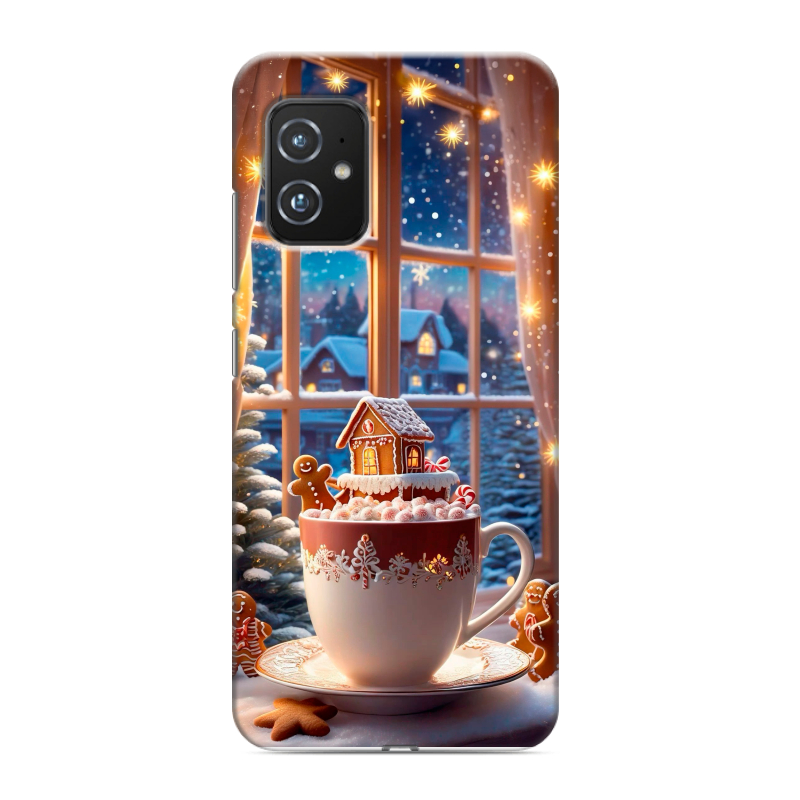 Силиконовый чехол на ASUS ZenFone 8 с принтом Новый год Силиконовый чехол на ASUS ZenFone 8 с принтом Новый год
