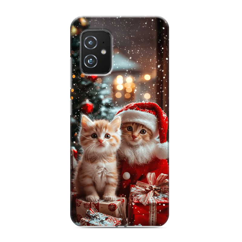 Силиконовый противоударный чехол на ASUS ZenFone 8 с принтом Новый год Силиконовый противоударный чехол на ASUS ZenFone 8 с принтом Новый год