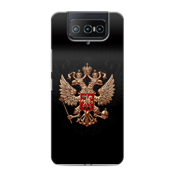 Силиконовый чехол на ASUS ZenFone 8 Flip с принтом Герб России Силиконовый чехол на ASUS ZenFone 8 Flip с принтом Герб России