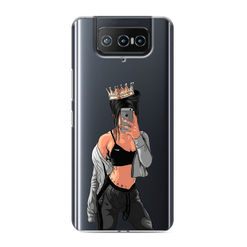 Силиконовый чехол на ASUS ZenFone 8 Flip с принтом Женские принты Силиконовый чехол на ASUS ZenFone 8 Flip с принтом Женские принты