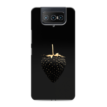 Силиконовый чехол на ASUS ZenFone 8 Flip с принтом Черная клубника Силиконовый чехол на ASUS ZenFone 8 Flip с принтом Черная клубника