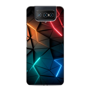 Силиконовый чехол на ASUS ZenFone 8 Flip с принтом Абстракция неон Силиконовый чехол на ASUS ZenFone 8 Flip с принтом Абстракция неон