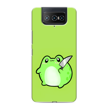 Силиконовый чехол на ASUS ZenFone 8 Flip с принтом Лягушенок