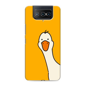 Силиконовый чехол на ASUS ZenFone 8 Flip с принтом Утка