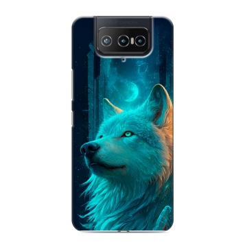 Силиконовый чехол на ASUS ZenFone 8 Flip с принтом бабочки саккура