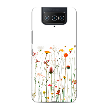 Силиконовый чехол на ASUS ZenFone 8 Flip с принтом цветы
