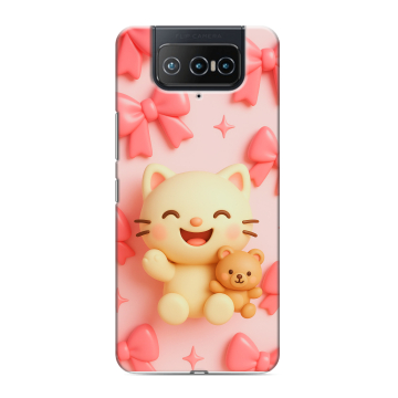 Силиконовый чехол на ASUS ZenFone 8 Flip с принтом для девочек