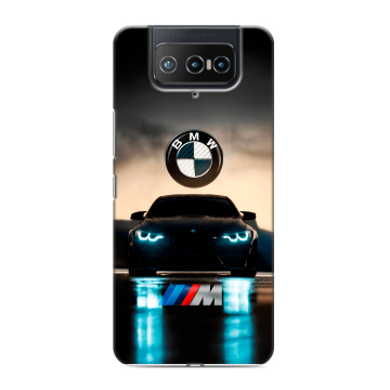 Силиконовый чехол на ASUS ZenFone 8 Flip с принтом БМВ BMW Силиконовый чехол на ASUS ZenFone 8 Flip с принтом БМВ BMW