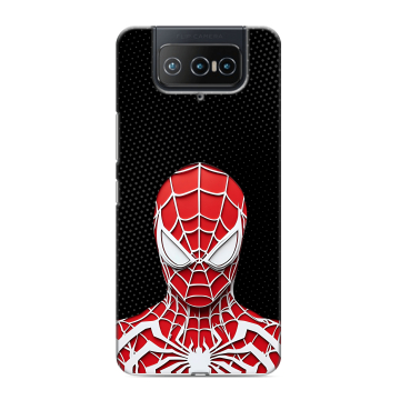 Силиконовый чехол на ASUS ZenFone 8 Flip с принтом человек паук spiderman