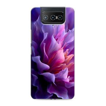 Силиконовый чехол на ASUS ZenFone 8 Flip с принтом женский цветы