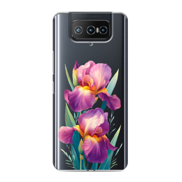 Силиконовый чехол на ASUS ZenFone 8 Flip с принтом Цветы орхидеи Силиконовый чехол на ASUS ZenFone 8 Flip с принтом Цветы орхидеи