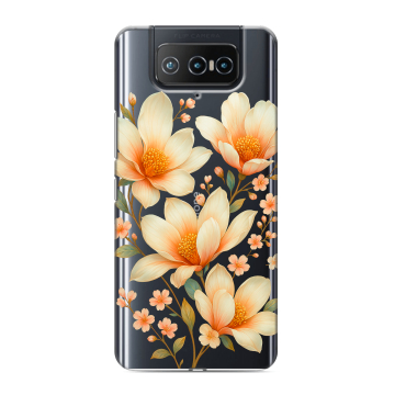 Силиконовый чехол на ASUS ZenFone 8 Flip с принтом Цветы Силиконовый чехол на ASUS ZenFone 8 Flip с принтом Цветы