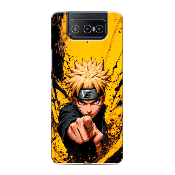 Силиконовый чехол на ASUS ZenFone 8 Flip с принтом Naruto Наруто