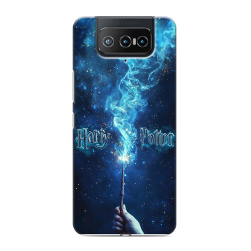 Силиконовый чехол на ASUS ZenFone 8 Flip с принтом Harry Potter Гарри Поттер