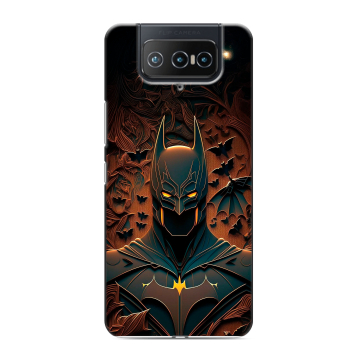 Силиконовый чехол на ASUS ZenFone 8 Flip с принтом Batman Бэтмен Силиконовый чехол на ASUS ZenFone 8 Flip с принтом Batman Бэтмен