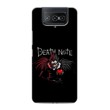 Силиконовый чехол на ASUS ZenFone 8 Flip с принтом Death note Тетрадь смерти