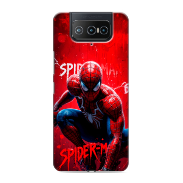Силиконовый чехол на ASUS ZenFone 8 Flip с принтом Spiderman Человек паук Силиконовый чехол на ASUS ZenFone 8 Flip с принтом Spiderman Человек паук
