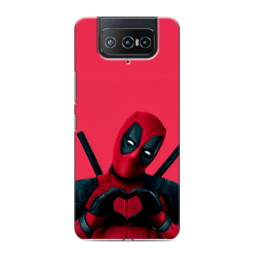 Силиконовый чехол на ASUS ZenFone 8 Flip с принтом Дедпул Deadpool