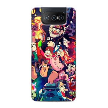 Силиконовый чехол на ASUS ZenFone 8 Flip с принтом Gravity Falls Гравити Фолз